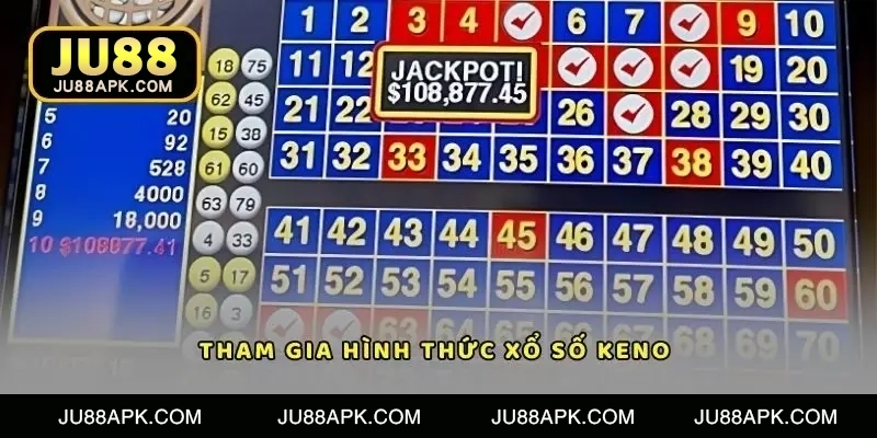 Keno, truyền thống và jackpot — minh họa